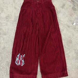 JNCO Rollin Burgundy Corduroy Pants